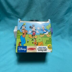 Melissa & Doug Mickey Mouse Wooden Learning Cube
